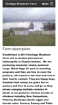 Mobile Screenshot of heritagemeadowsfarm.net