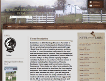 Tablet Screenshot of heritagemeadowsfarm.net