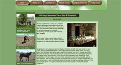 Desktop Screenshot of heritagemeadowsfarm.com