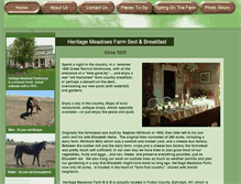 Tablet Screenshot of heritagemeadowsfarm.com